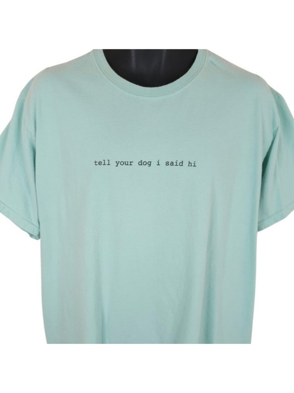 Tell Your Dog I Said Hi T Shirt Mens Size XL Blue Made In USA